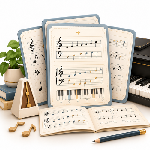 Piano Sight-Reading & Music Notes Workbook